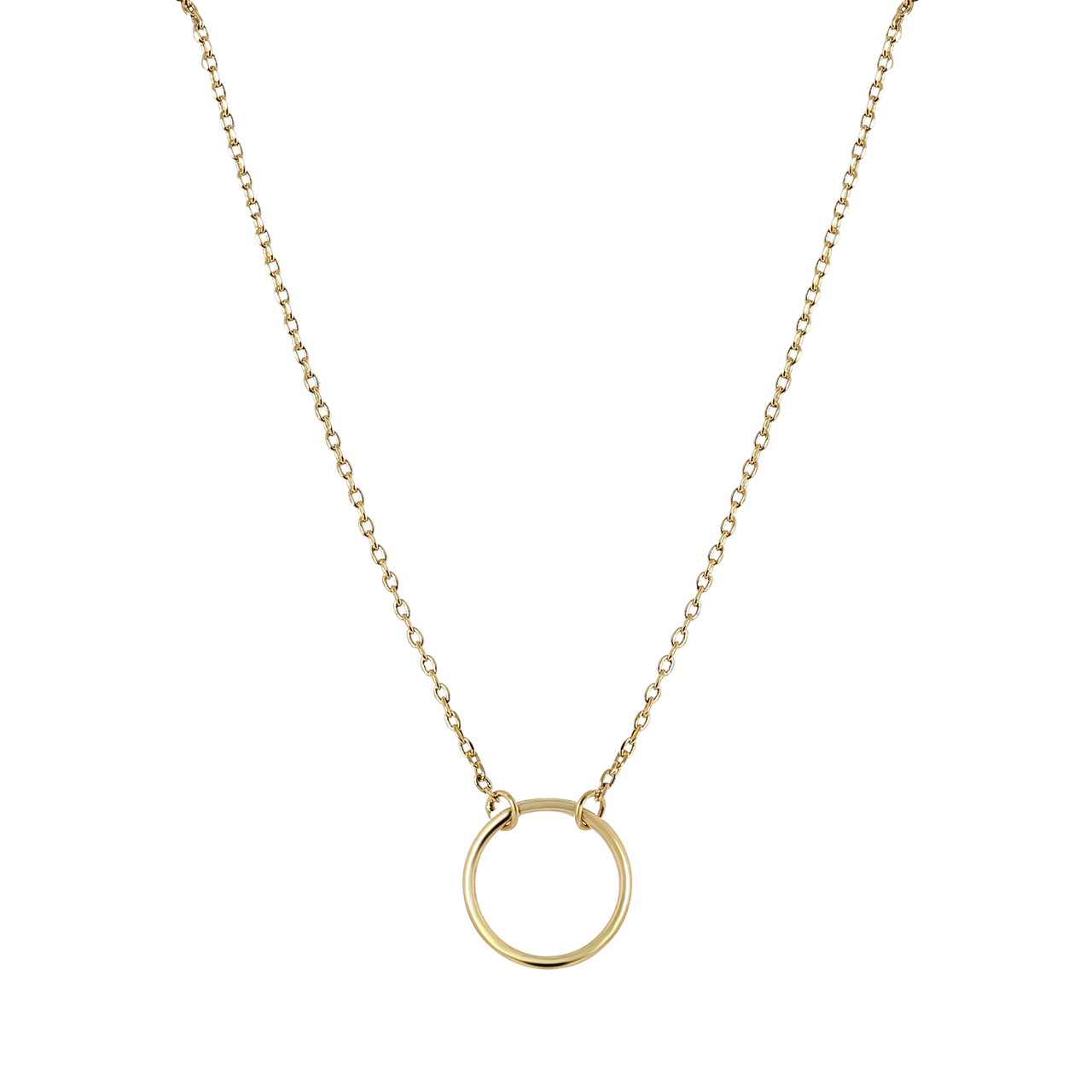 Goldplated choker cirkel