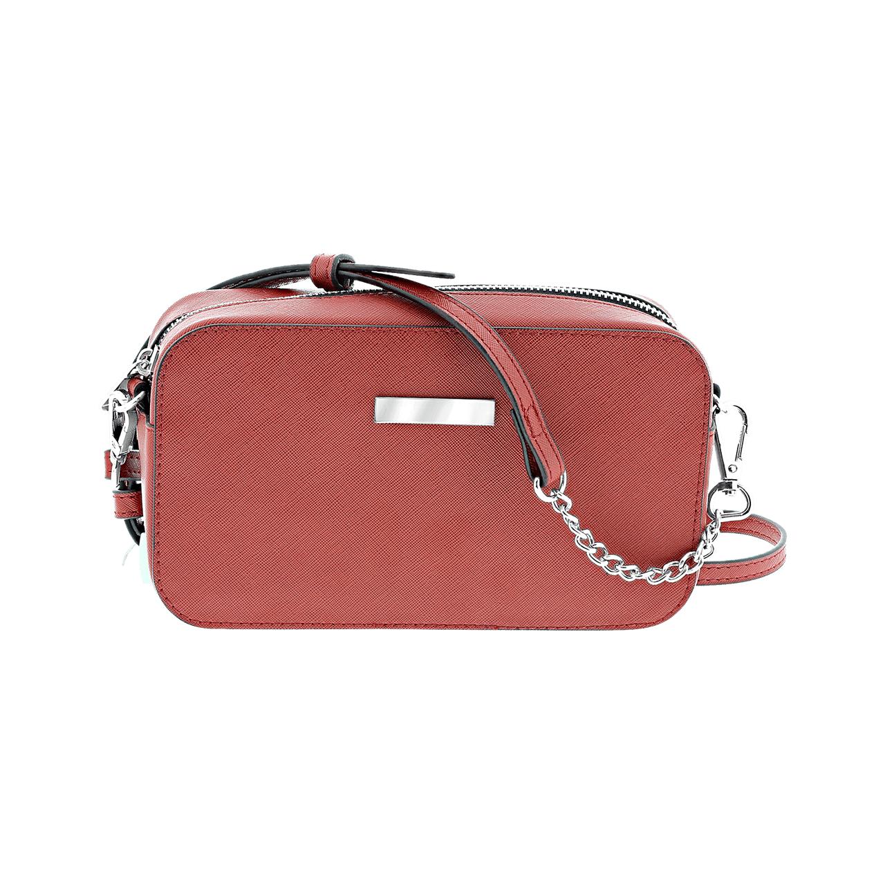 Dunkelrote Schultertasche