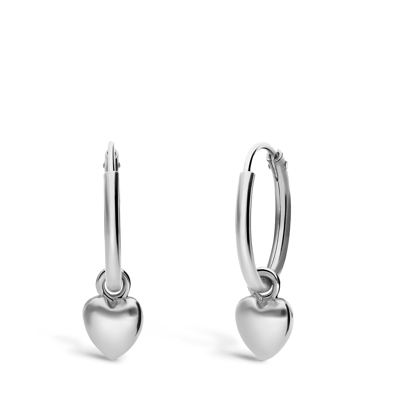 Kinderohrringe, 925 Silber, Herz