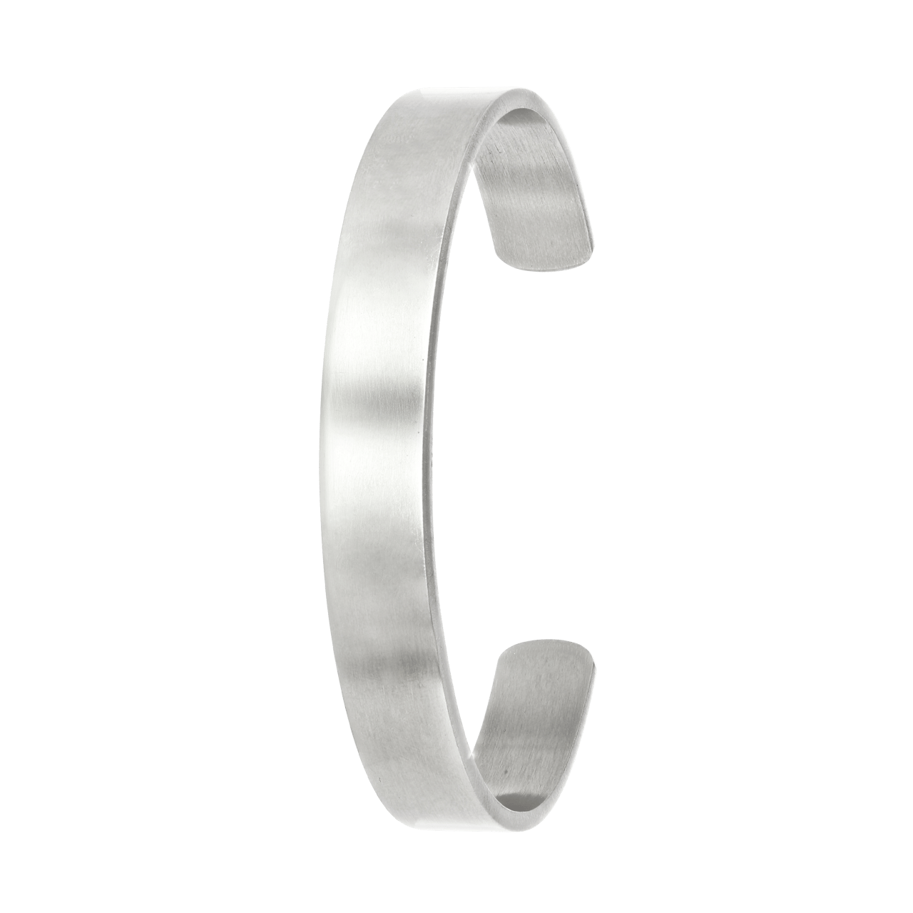 Gerecycled stalen armband bangle 10mm mat