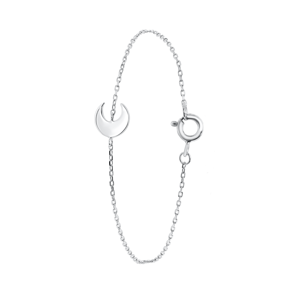 Armband, 925 Silber, Galaxis-Halbmond