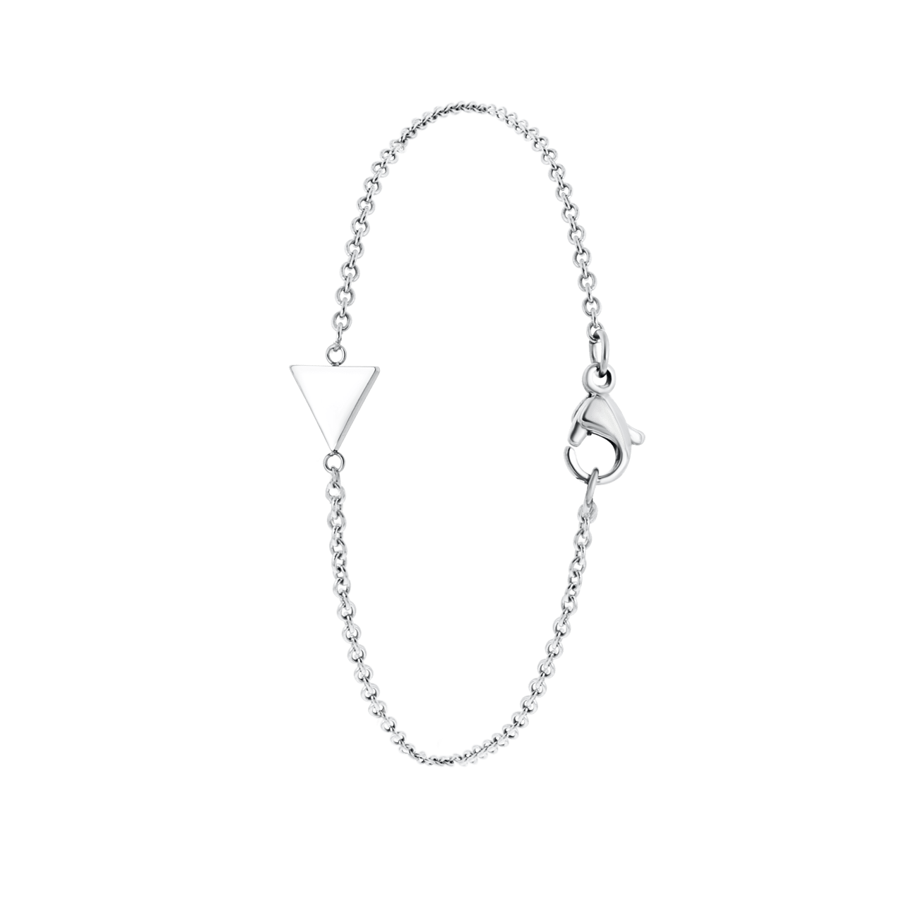 Gerecycled stalen armband triangle