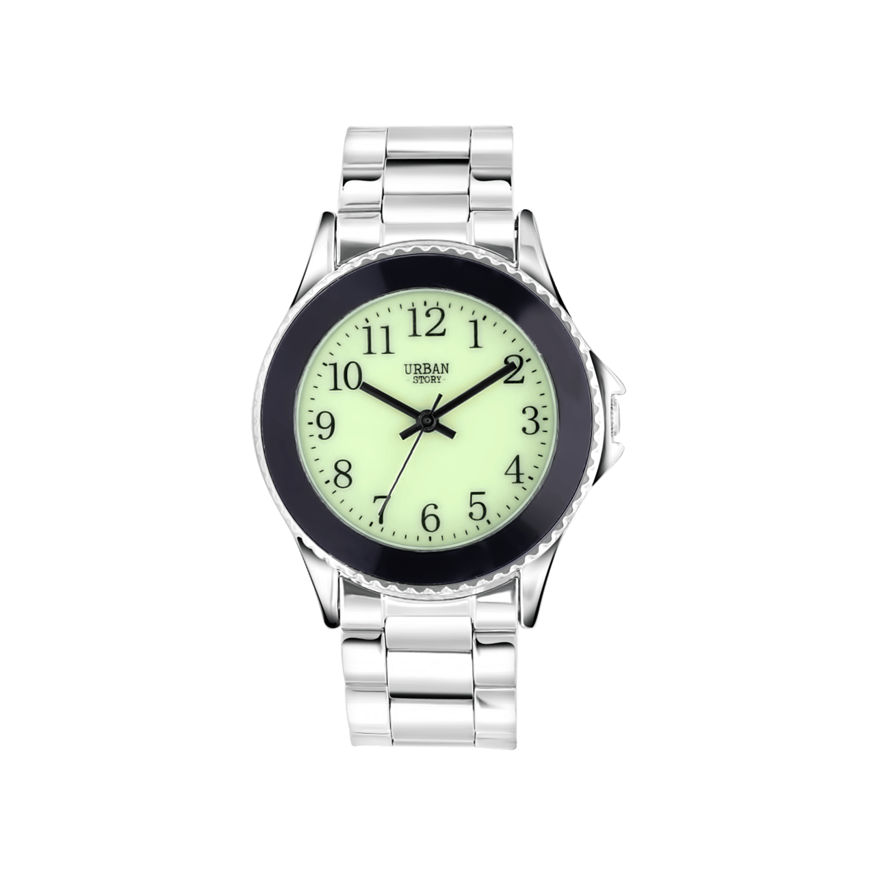 Urban Story Jongens Kinder Horloge Zilverkleurig