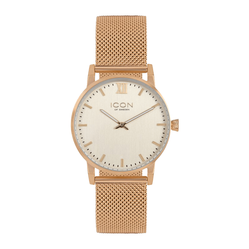 Icon of Sweden horloge met stalen mesh band