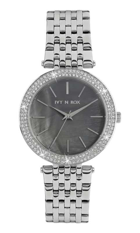 Ivy N Rox horloge met een zilverkleurige band