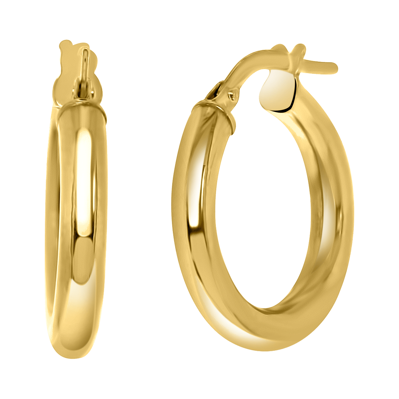 Ohrringe, 375 Gold, 15 mm