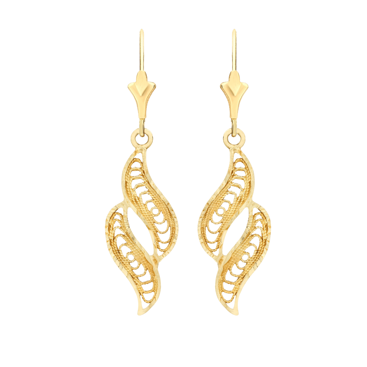 375 Gold Ohrstecker, Welle