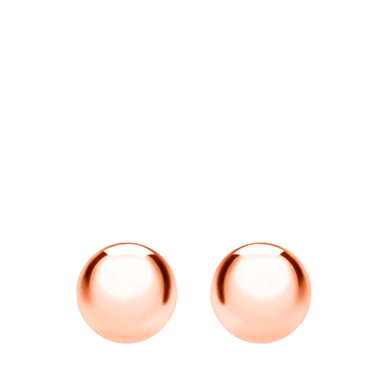 375 Gold Ohrstecker, Kugel, rosa