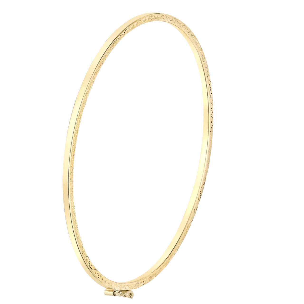 9 Karaat bangle met patroon