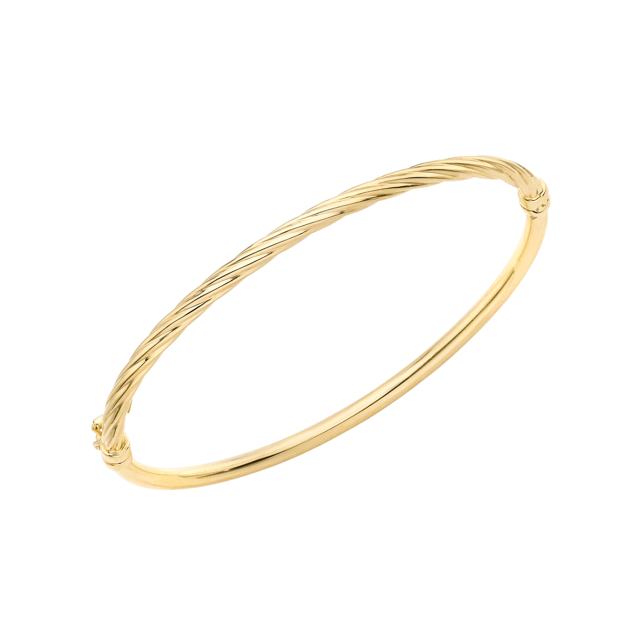 375 Gold gedrehter Armreif