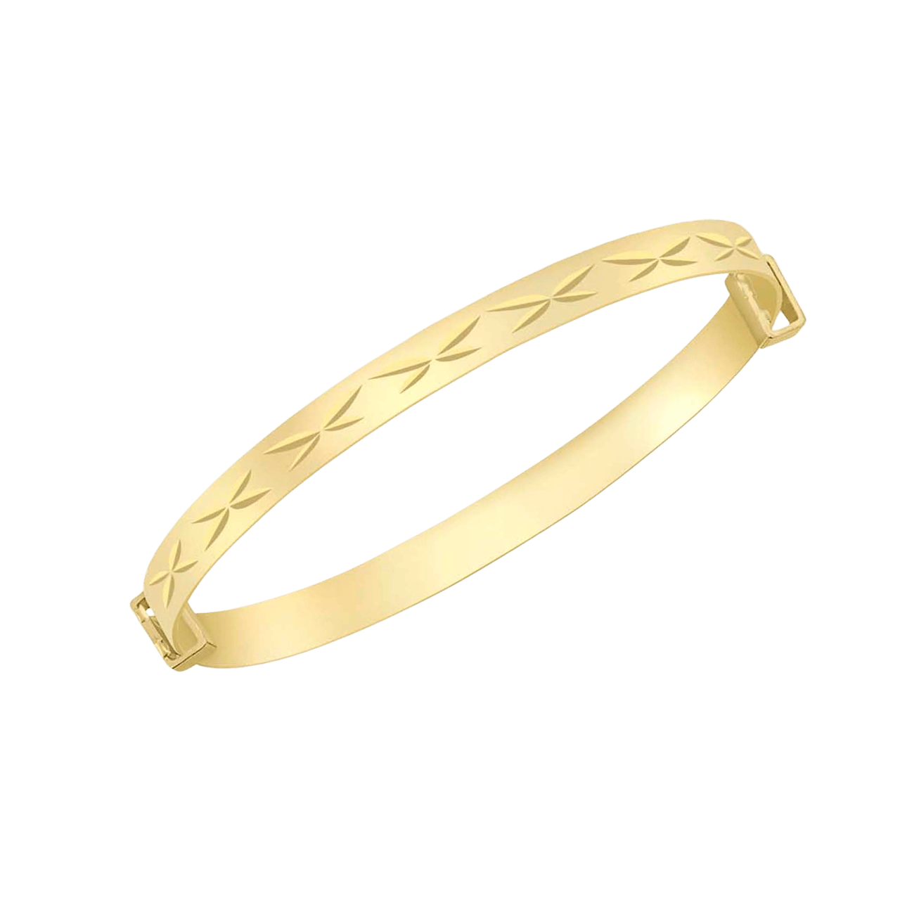 Kinderarmreif, 375 Gold, dekorativ gearbeitet