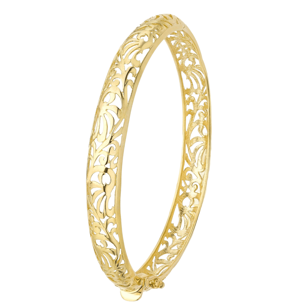 9 Karaat bangle opengewerkt