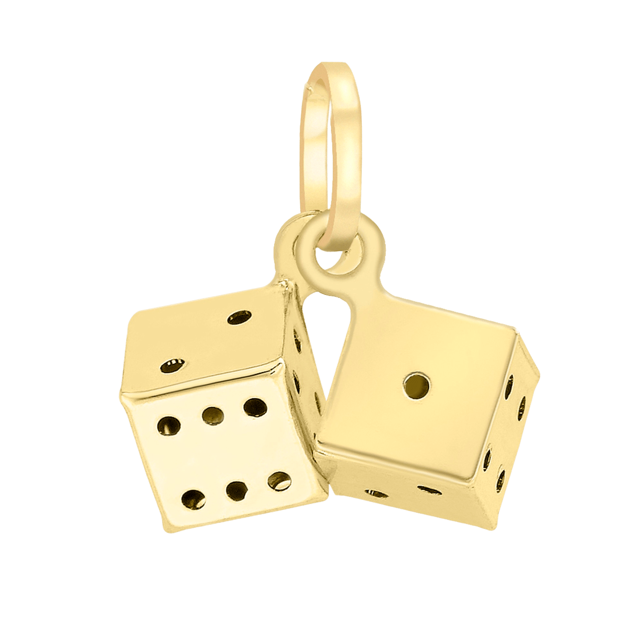 375 Gold Anhänger mit 2 Würfeln