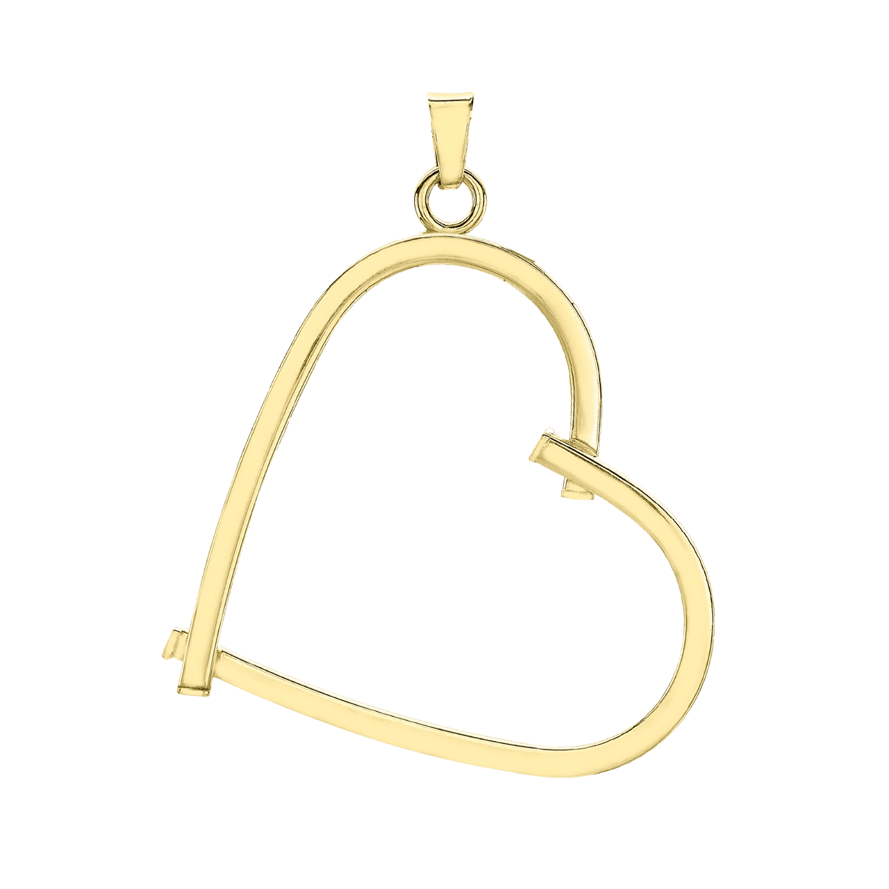 9 Karaat hanger open hart