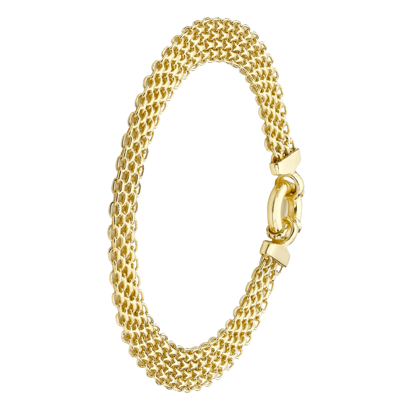 375 Gold Armband mit Bismark-Gliedern