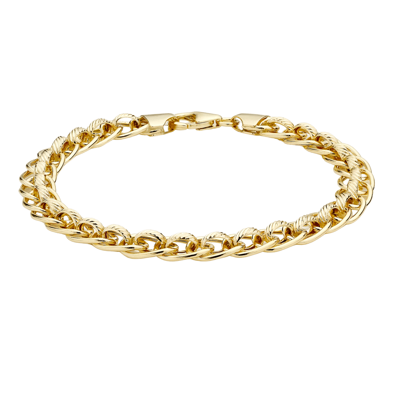 9 Karaat armband fantasie schakel
