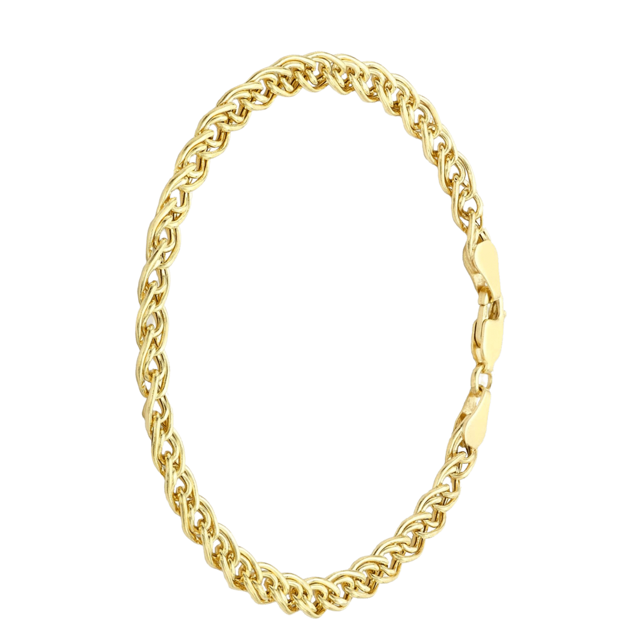 9 Karaat armband dubbele gourmet