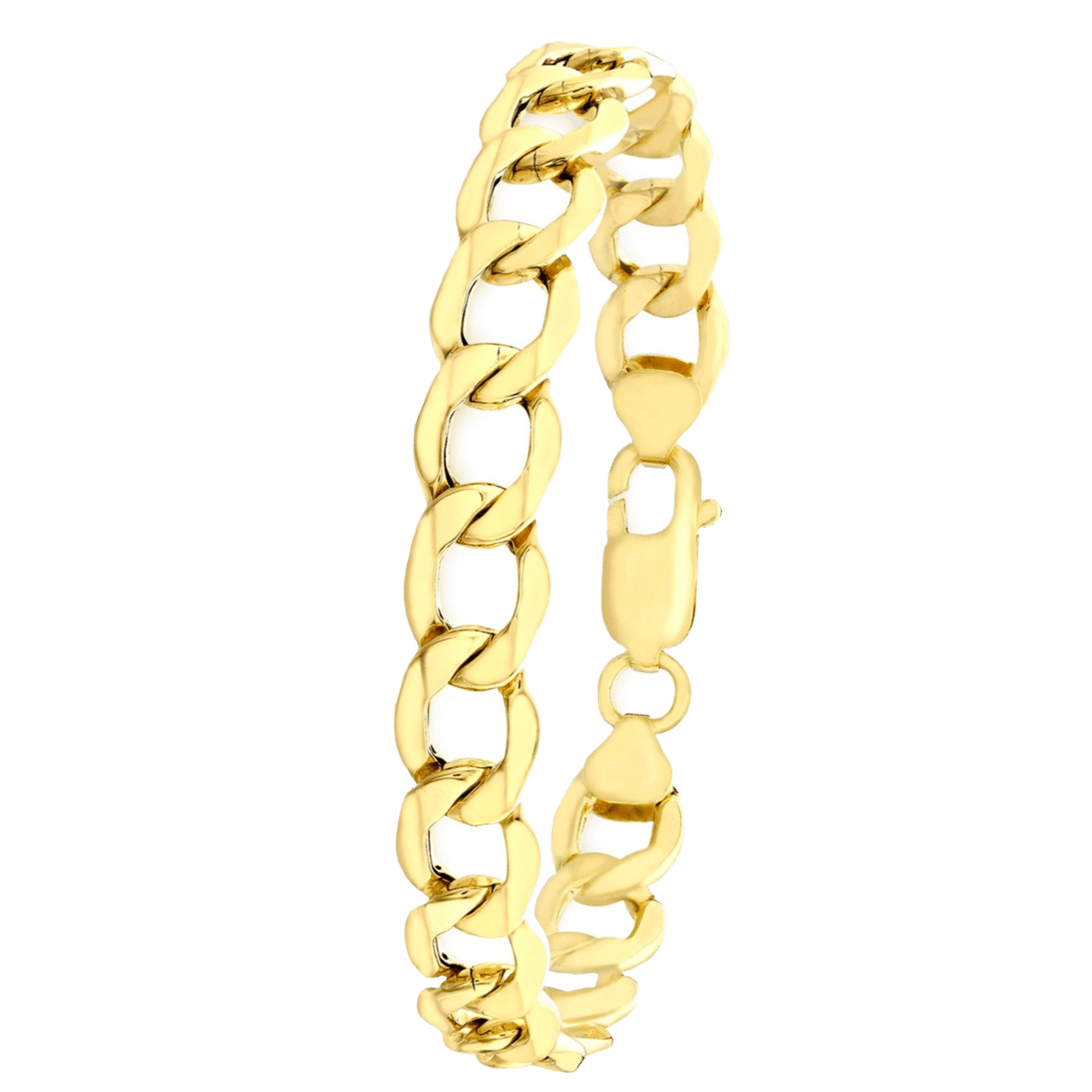 375 Gold Armband mit Gourmet-Gliedern