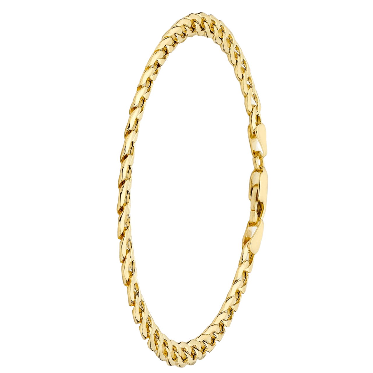 375 Gold Armband mit Gourmet-Gliedern