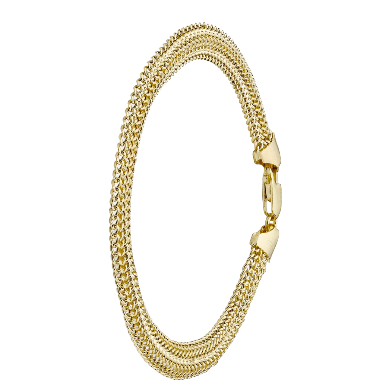 375 Gold Armband mit Fantasie-Kettengliedern