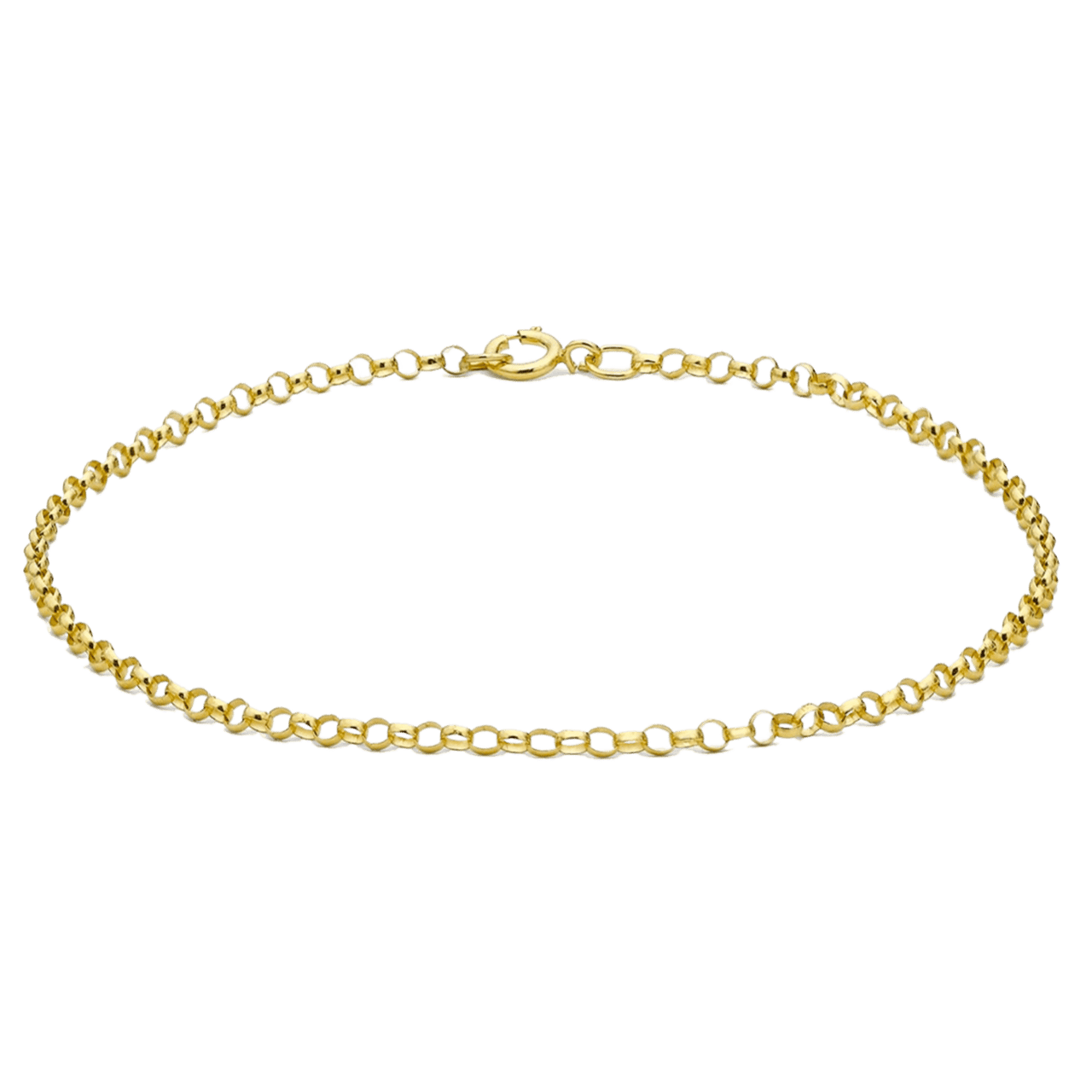 Armband aus 375 Gold, Belcher, Jasseron