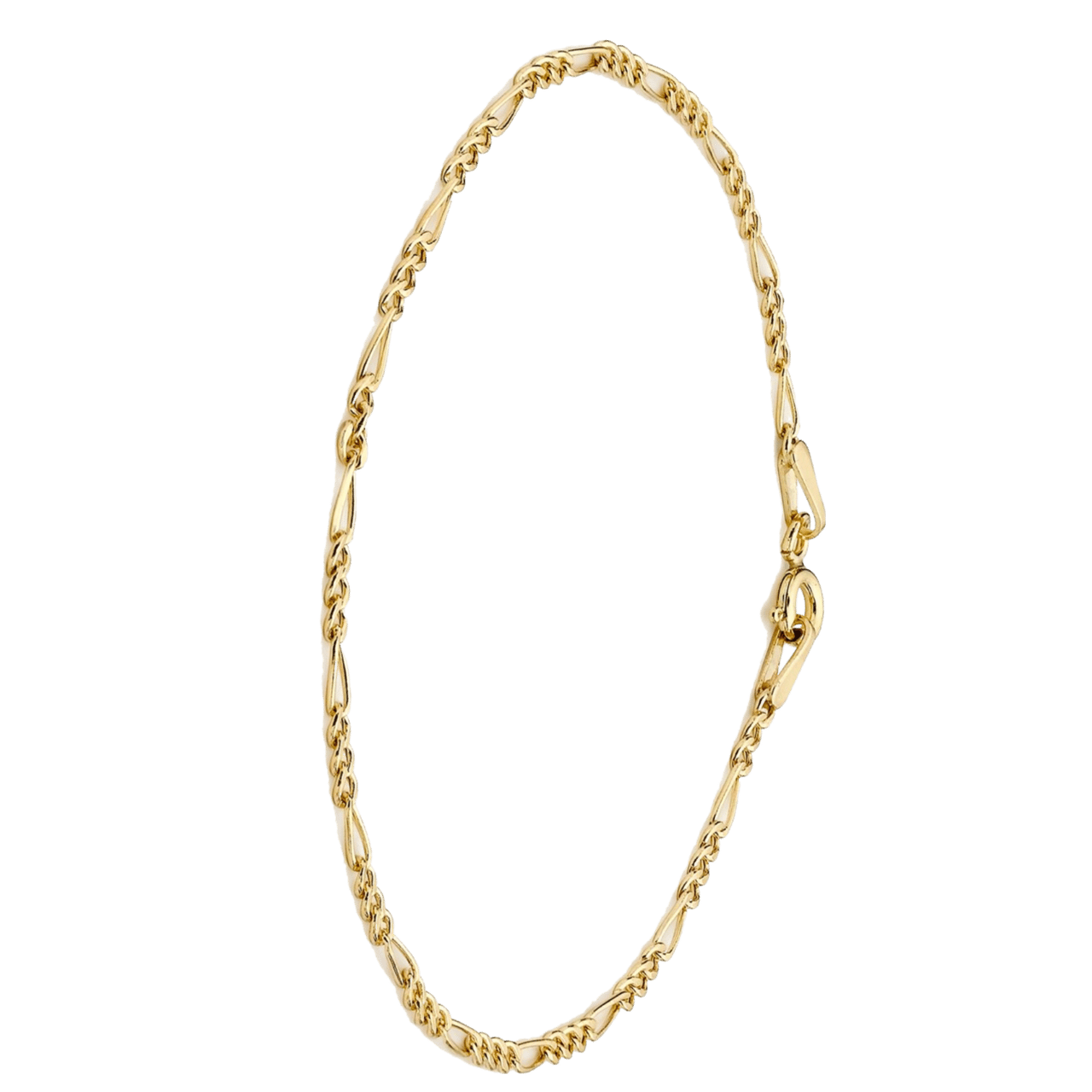 375 Gold Armband mit Figaro-Gliedern