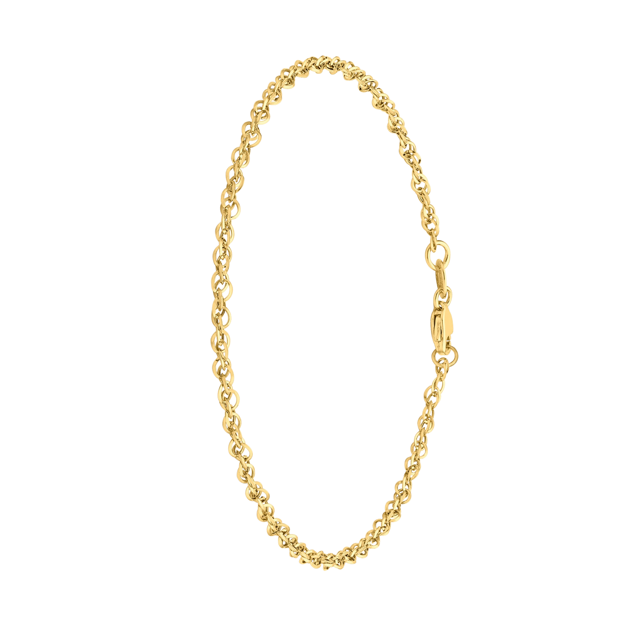 375 Gold Armband ,,Prince of Wales" mit Diamantschliff