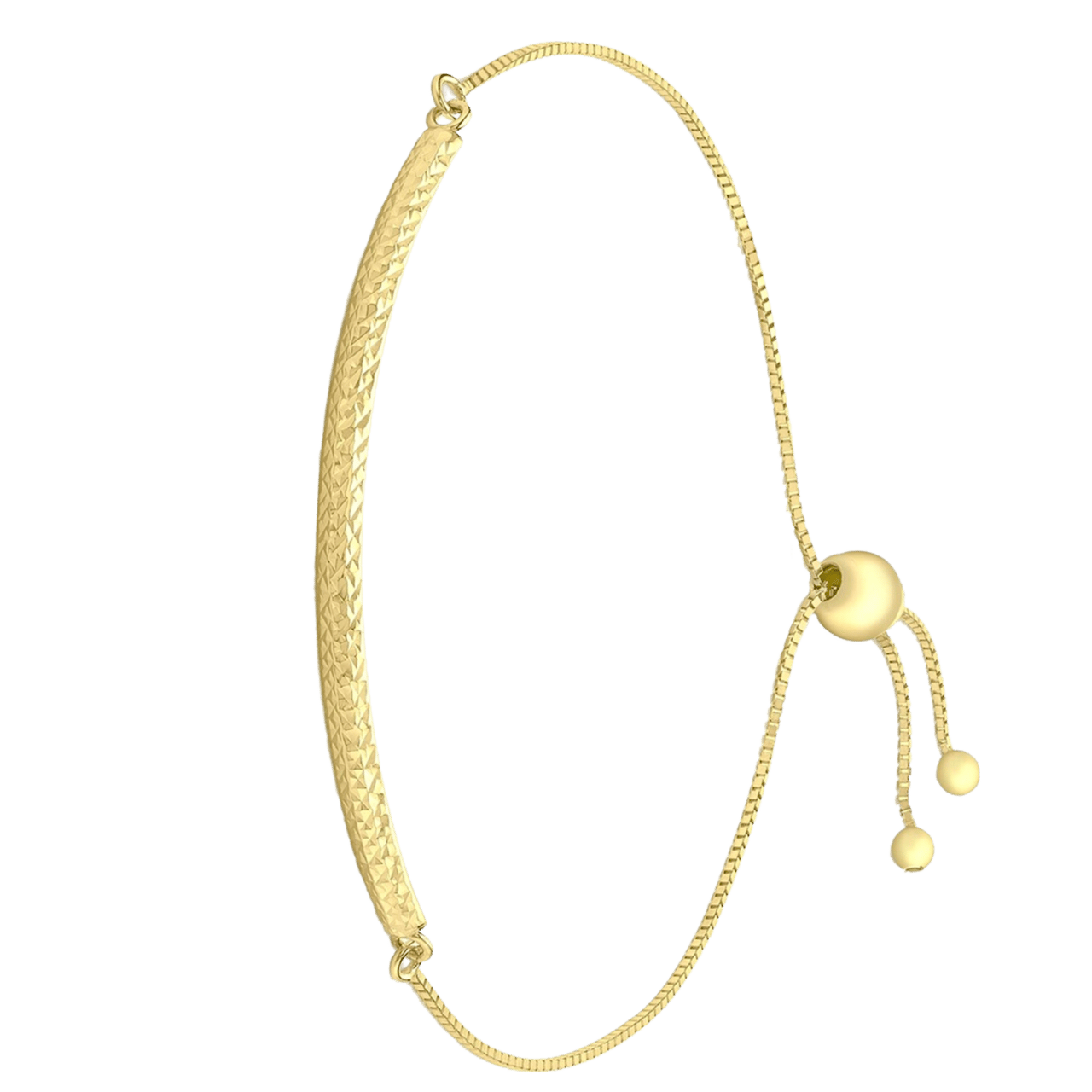 9 Karaat armband fantasie diamond cut