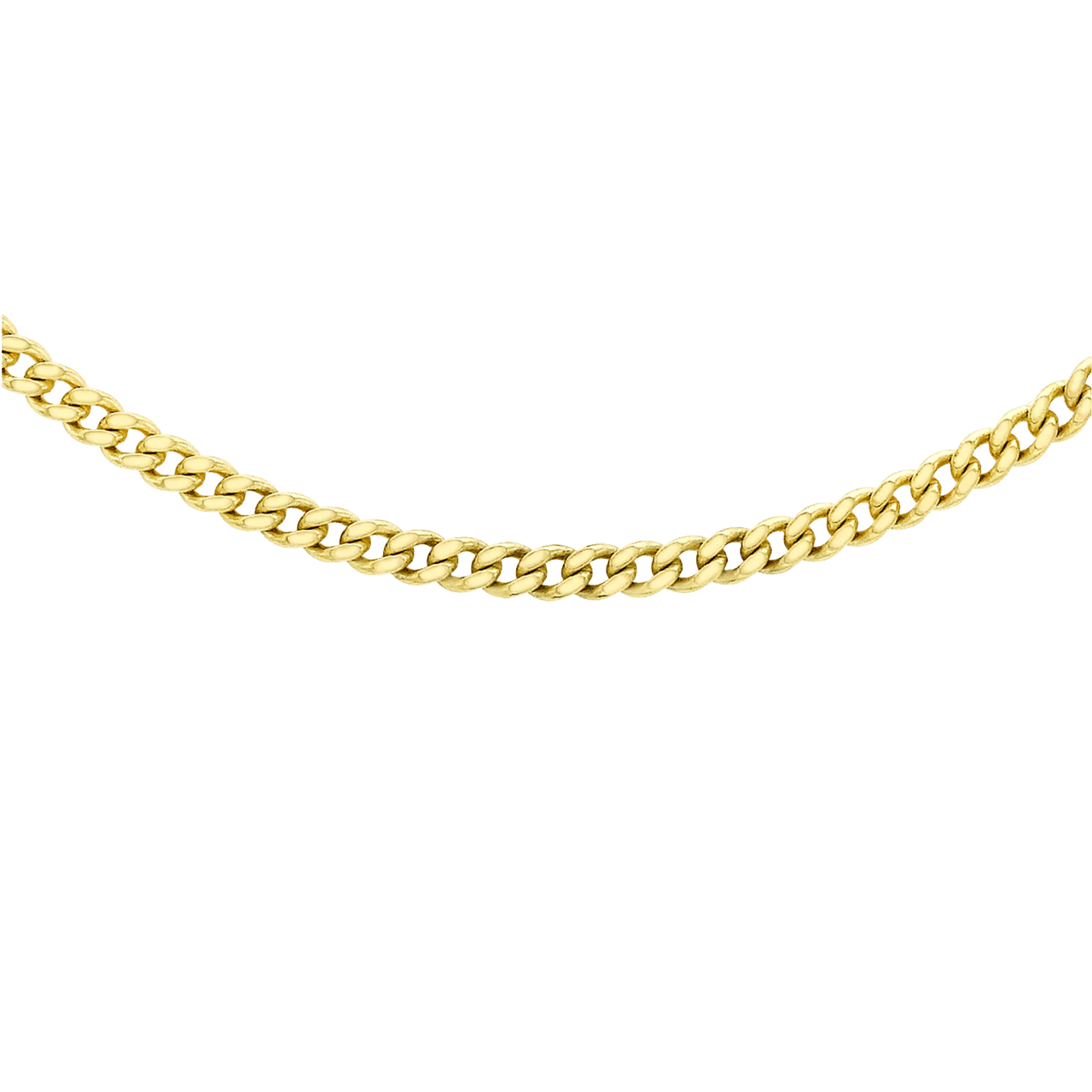Halskette, 375 Gold, Panzerkette mit Diamantschliff