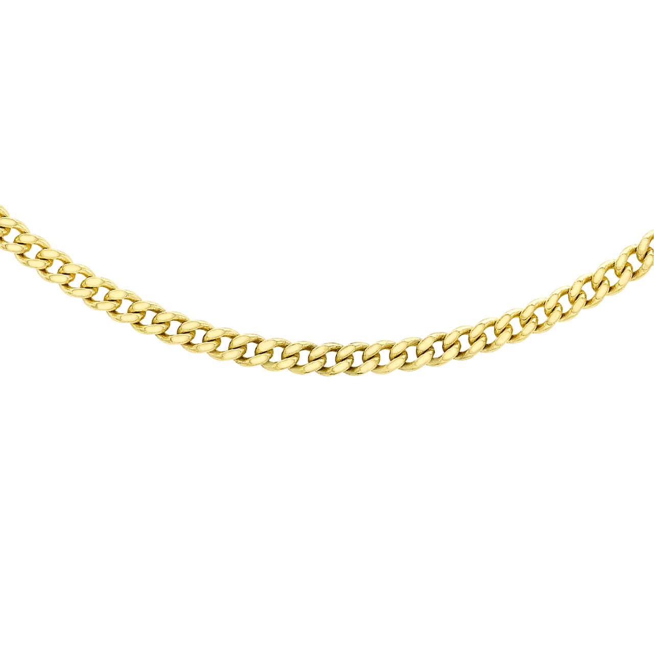 Halskette, 375 Gold, Panzerkette mit Diamantschliff