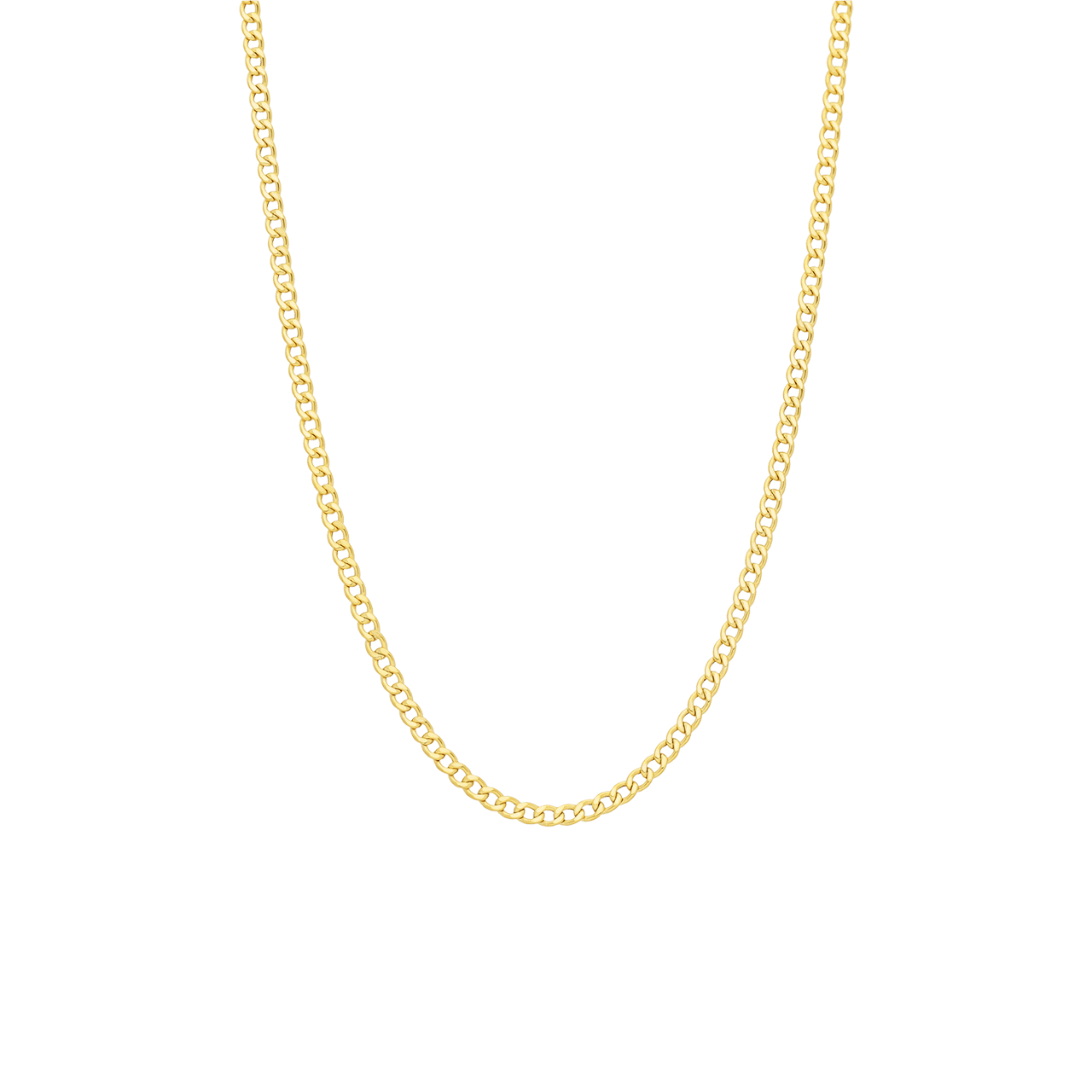 Halskette aus 375 Gold mit Gourmet-Gliedern