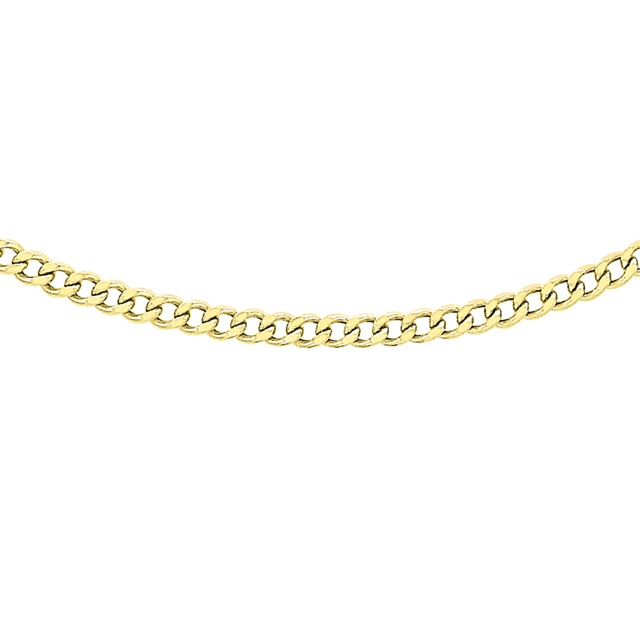 Halskette aus 375 Gold mit Gourmet-Gliedern