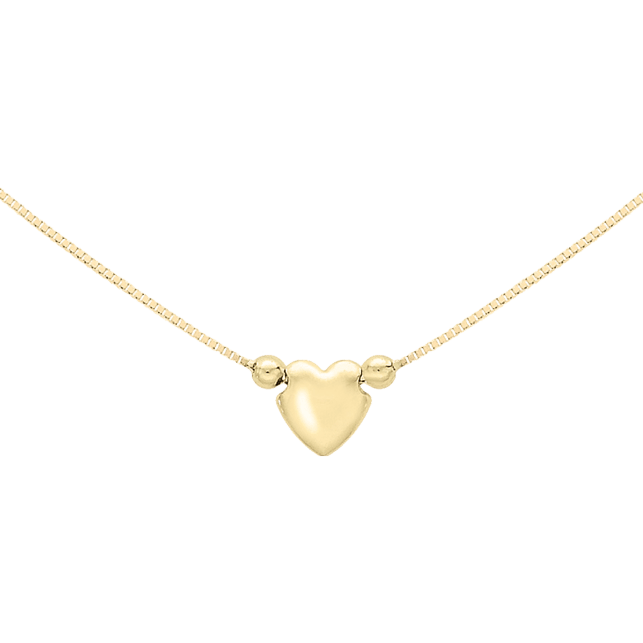 9 karaat ketting met hart voor dames