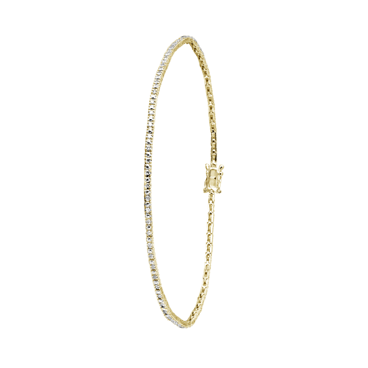 Armband aus 585 Gelbgold mit Diamant (0,49 ct)