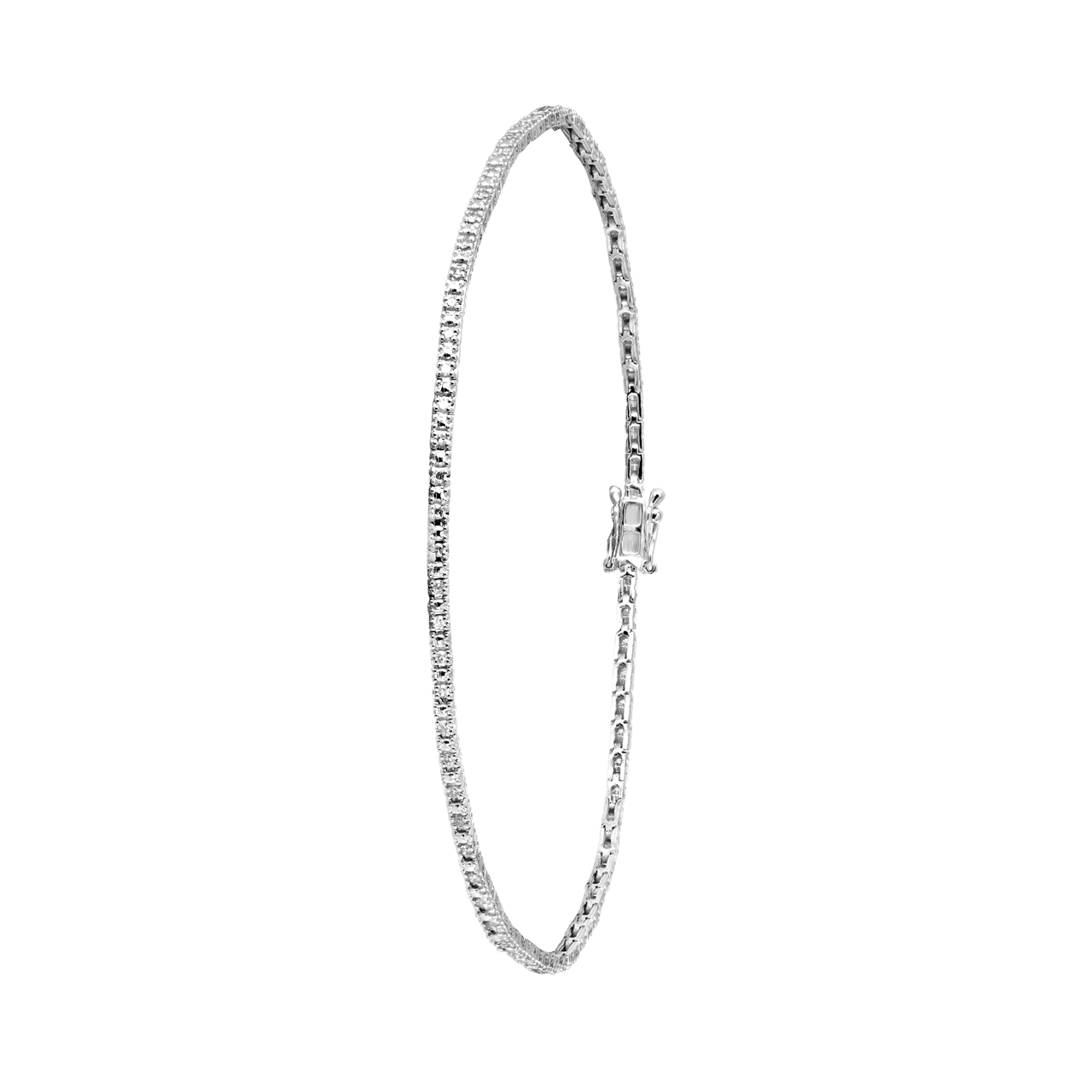 Armband aus 585 Weißgold mit Diamant (0,49 ct)