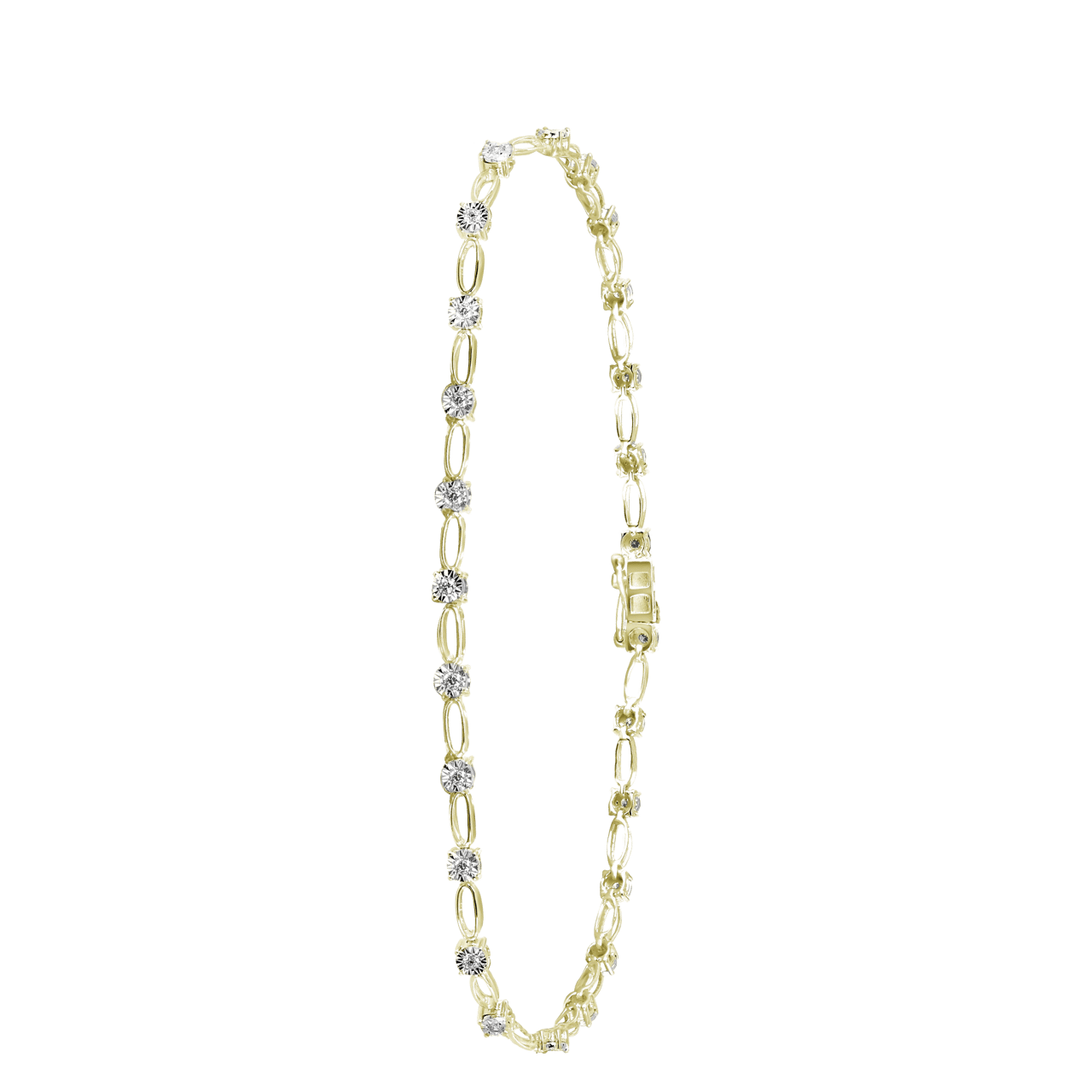 Armband aus 585 Gelbgold mit Diamant (0,25 ct)