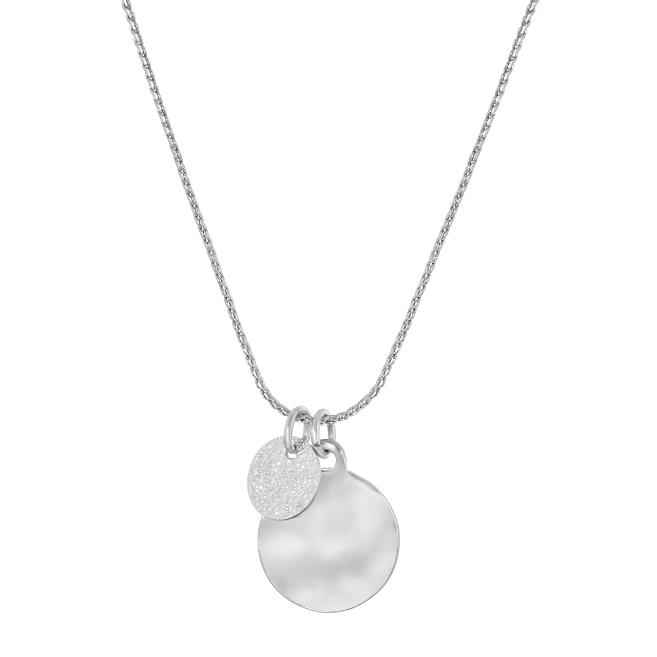 Byoux zilverkleurige ketting muntjes