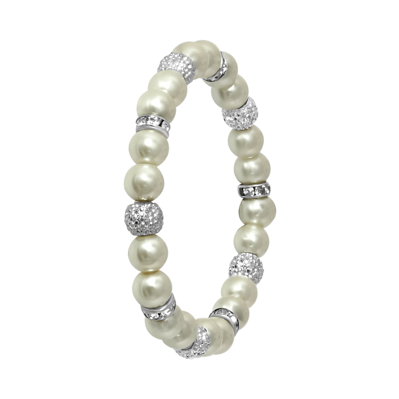 Bijoux zilverkleurige rekarmband voor dames