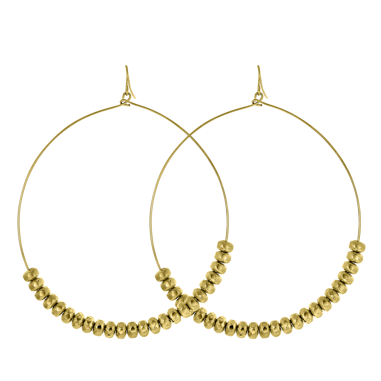 Bijoux goudkleurige oorringen voor dames