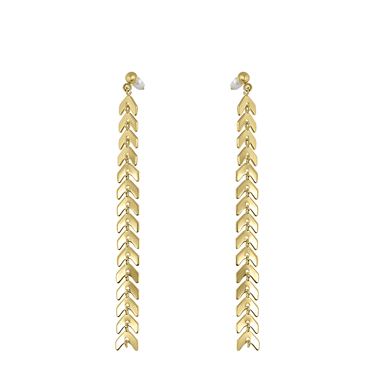 Zilverkleurige byoux oorbellen