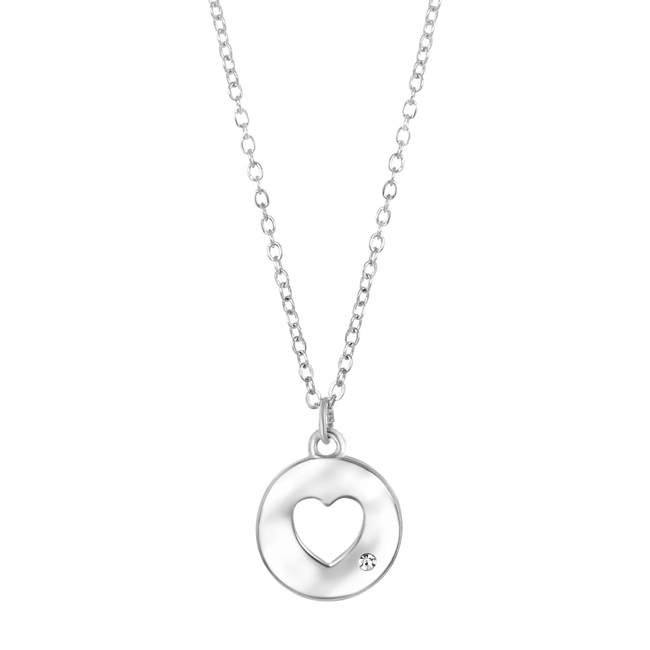 Byoux ketting met hanger open hart
