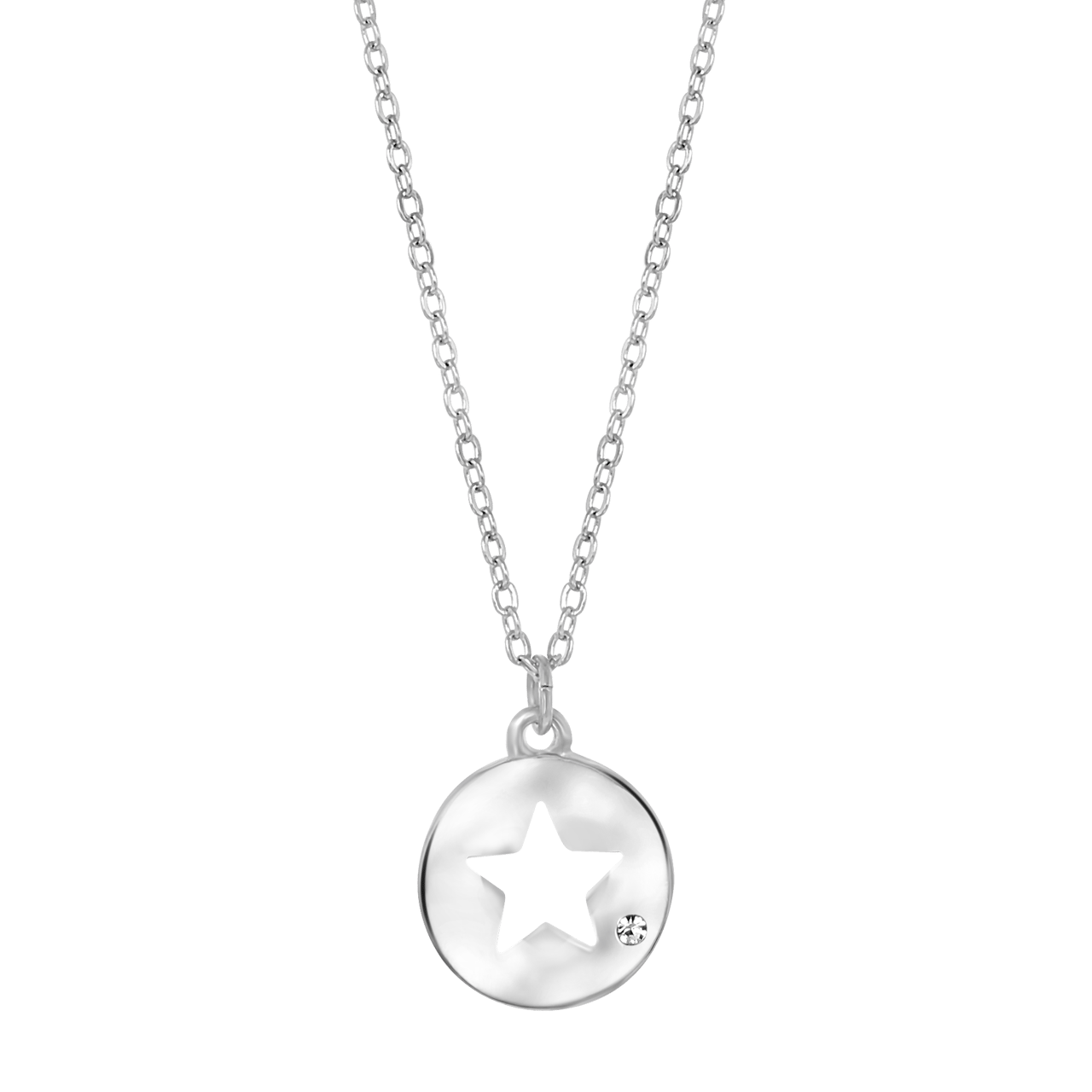 Byoux ketting met hanger open ster
