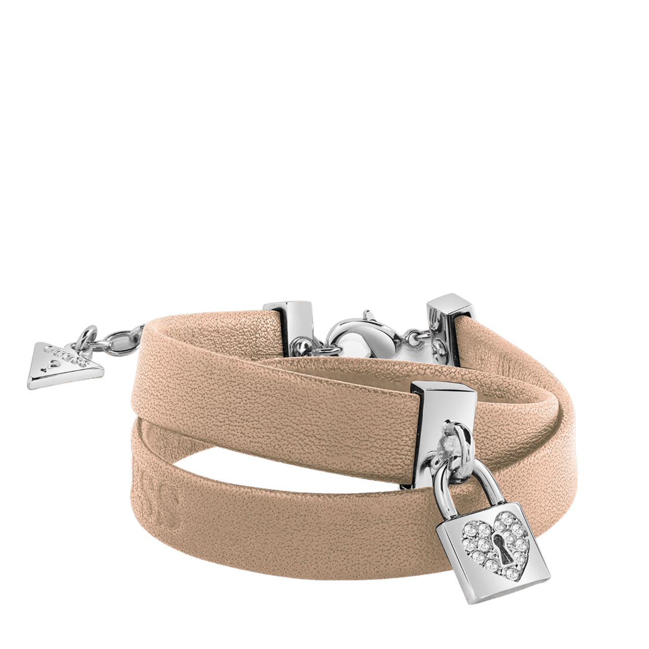 Guess rhodiumplated armband kristal