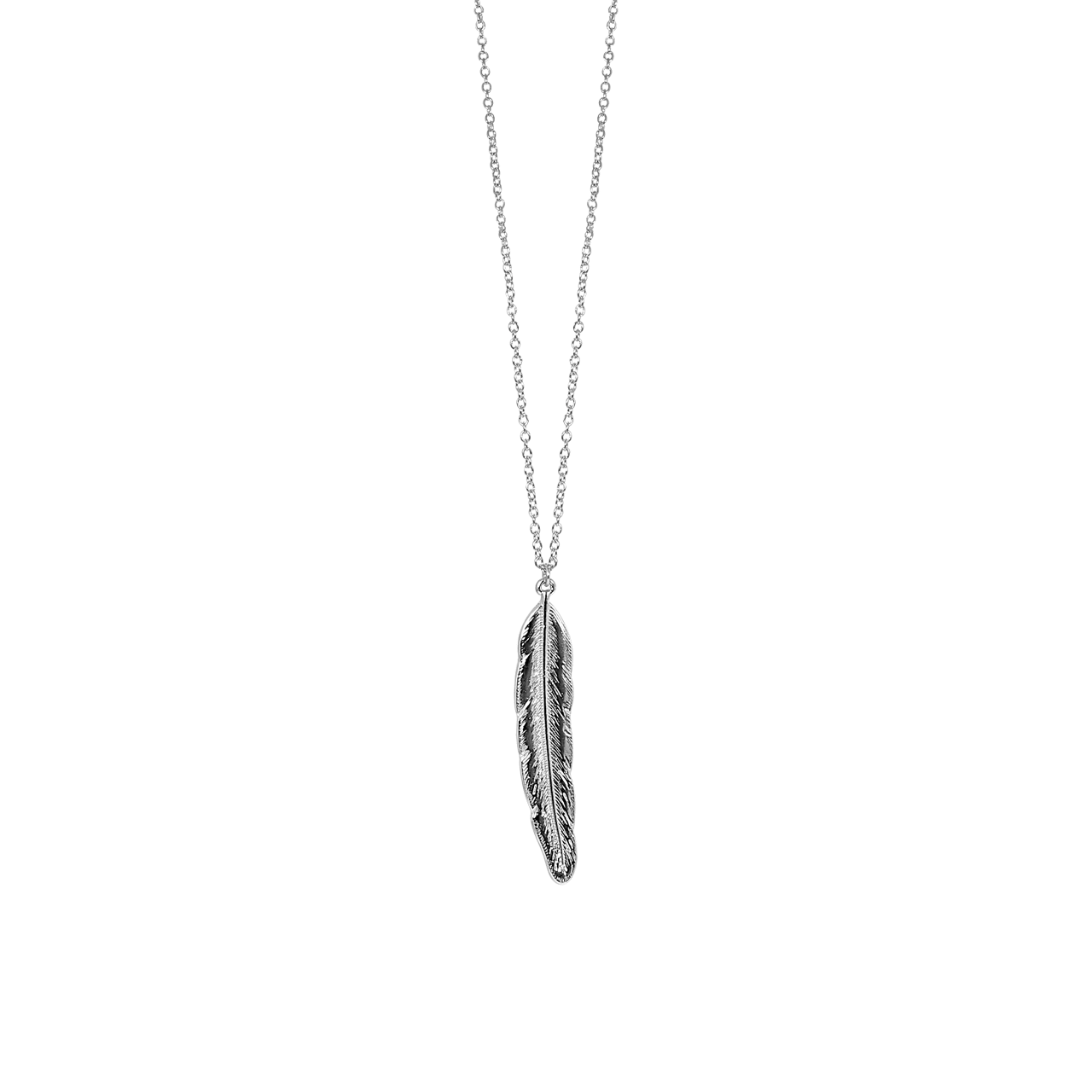 Byoux ketting met hanger veer