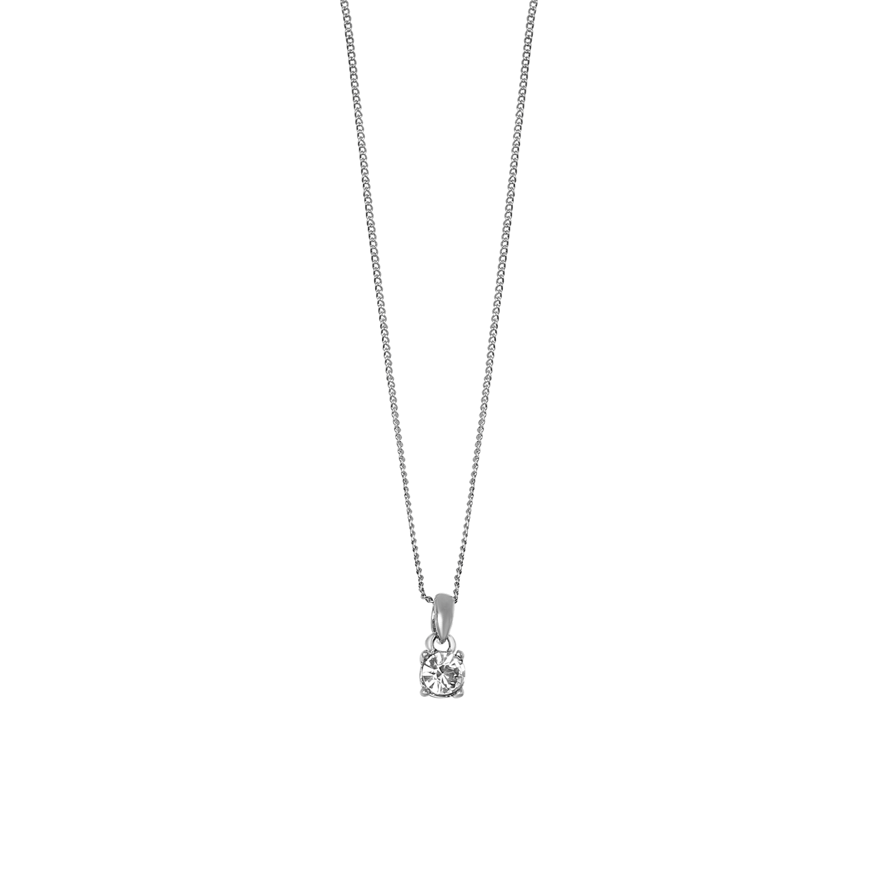 Bijoux zilverkleurige ketting met hanger voor dames