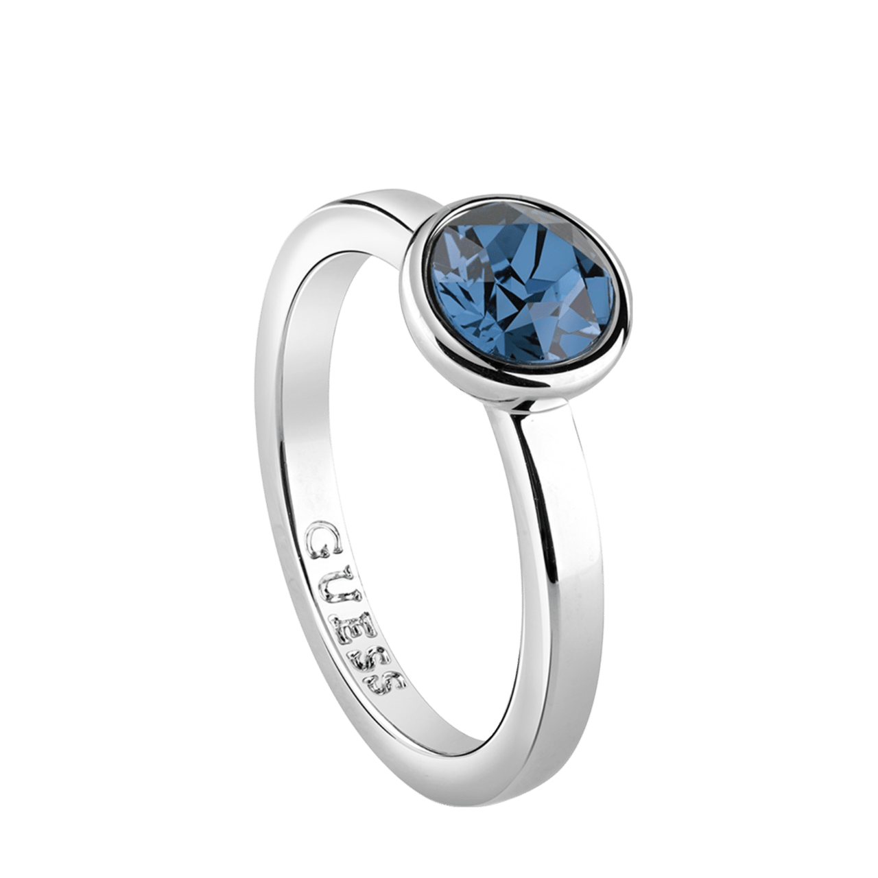 Guess rhodiumplated ring kristal Miami