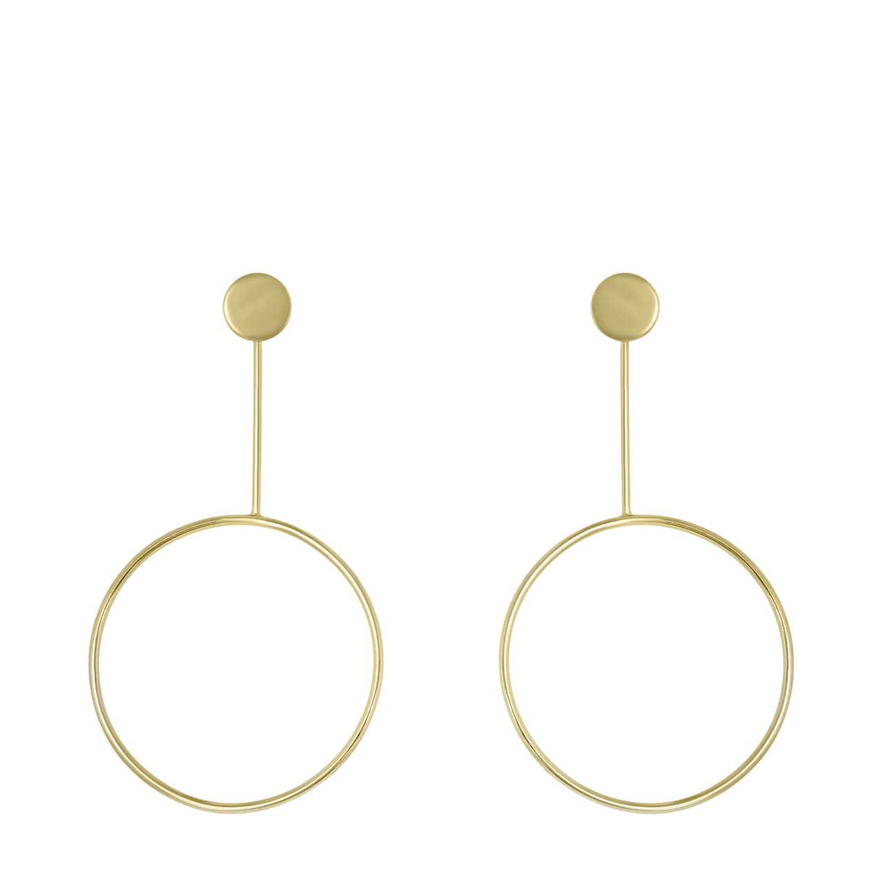 Goudkleurige byoux oorbellen