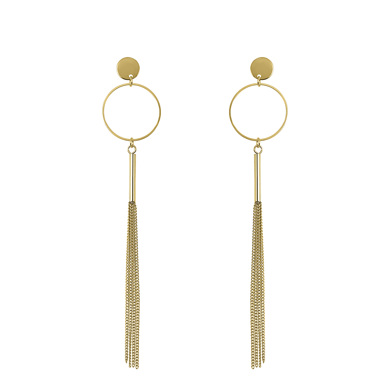 Bijoux goudkleurige oorknoppen voor dames