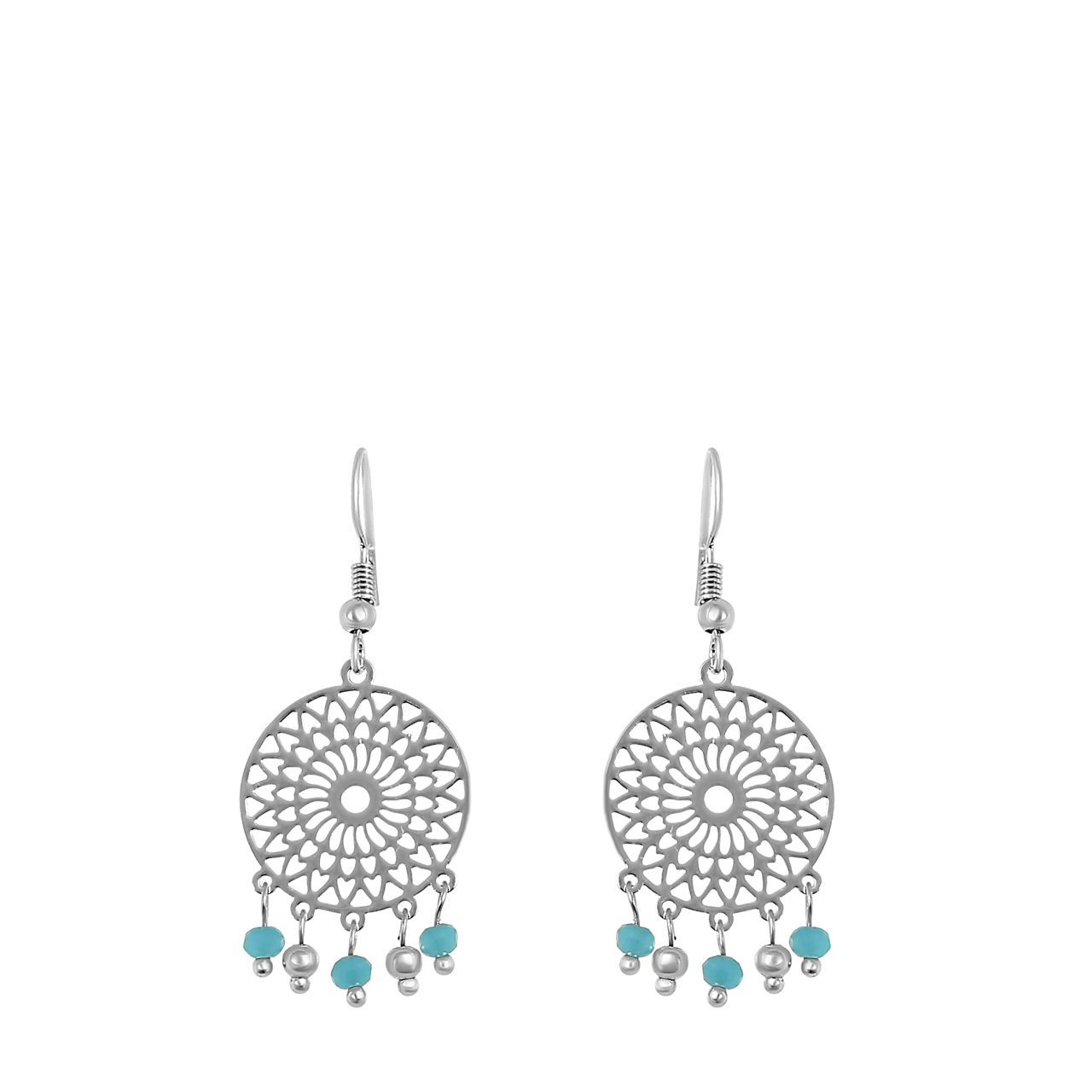 Bijoux zilverkleurige oorknoppen voor dames