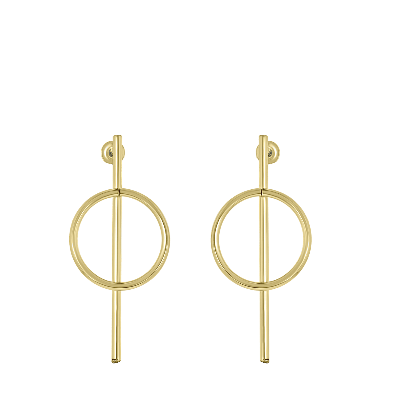 Goudkleurige byoux oorbellen